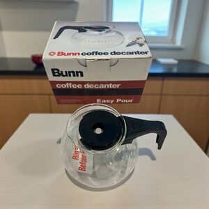 Bunn Easy Pour Glass Coffee Decanter with Black Handle